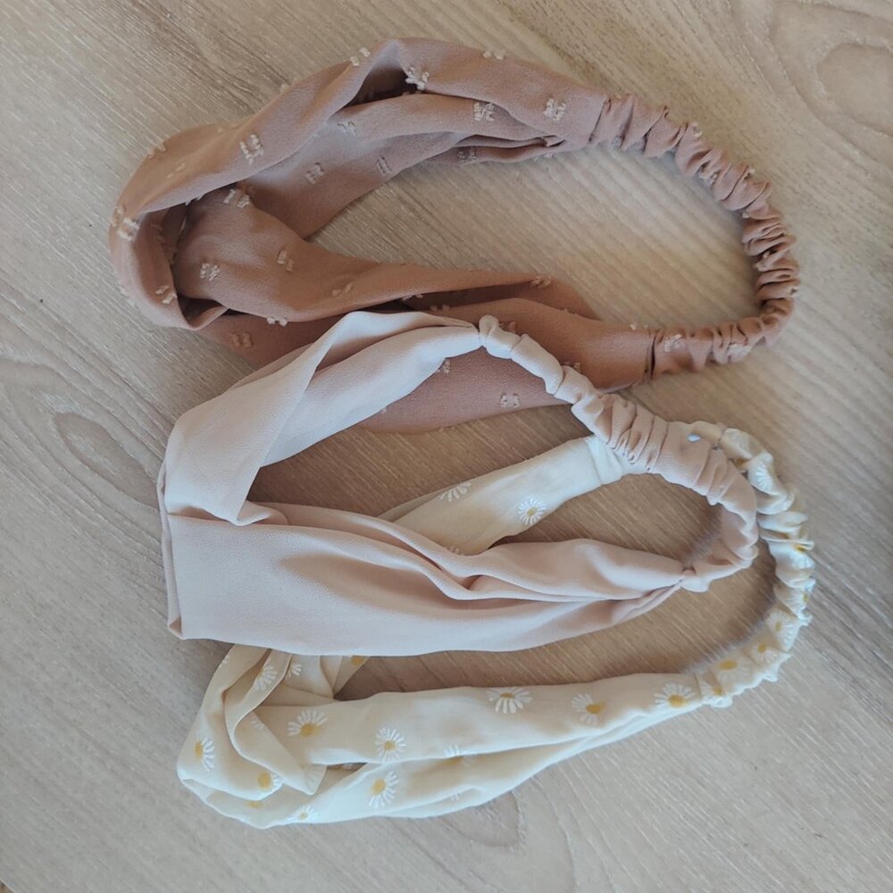 NWOT 3-pack Boho Chic elastic headbands